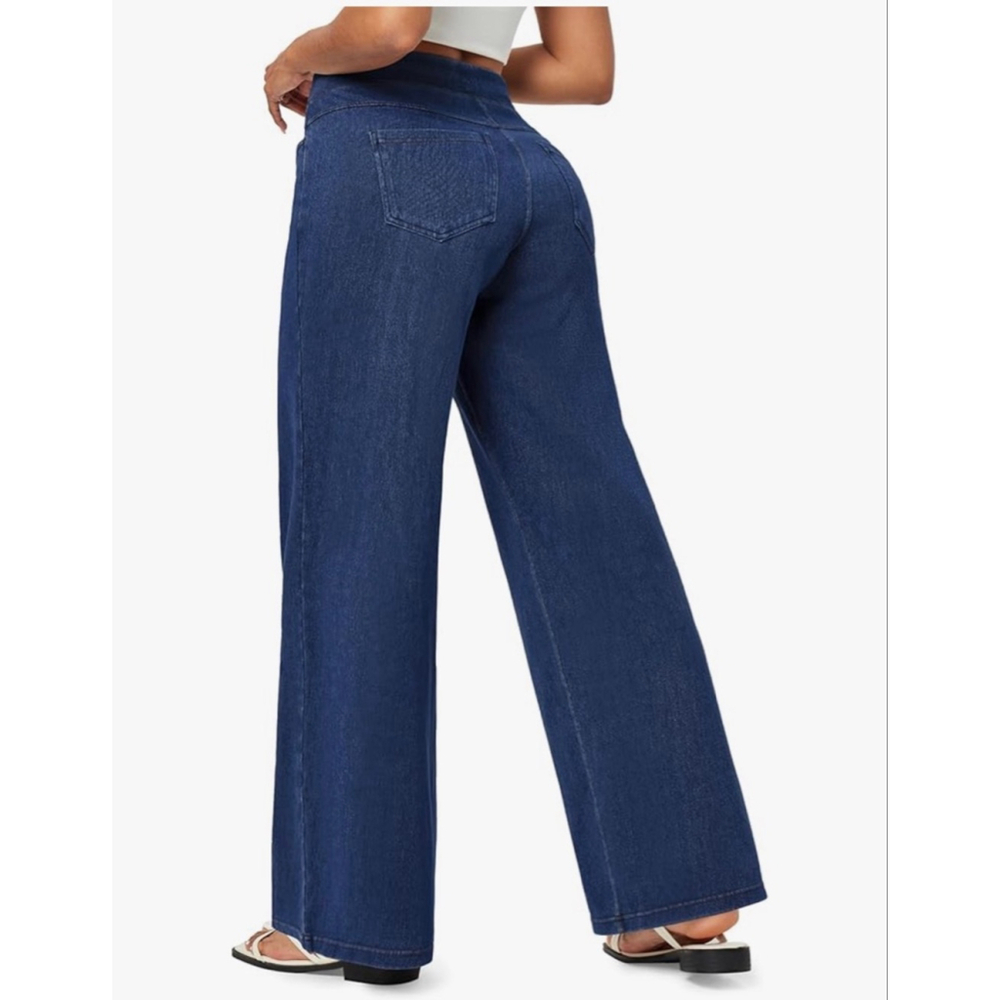 NEW Y2K Bell Bottom Jeans Stretchy Flare Pull on Jeans 24/28” - Picture 2 of 7